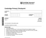 Pdf April Caie P Mark Schemes Science Cambridge Primary